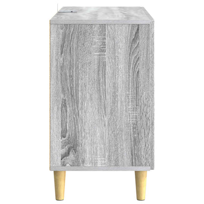 vidaXL Sideboard Grey Sonoma 89 x 34.5 x 60 cm Engineered Wood