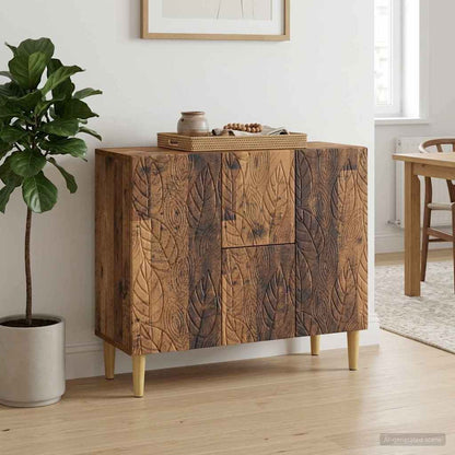 vidaXL Sideboard Old Wood 89 x 34.5 x 60 cm Engineered Wood
