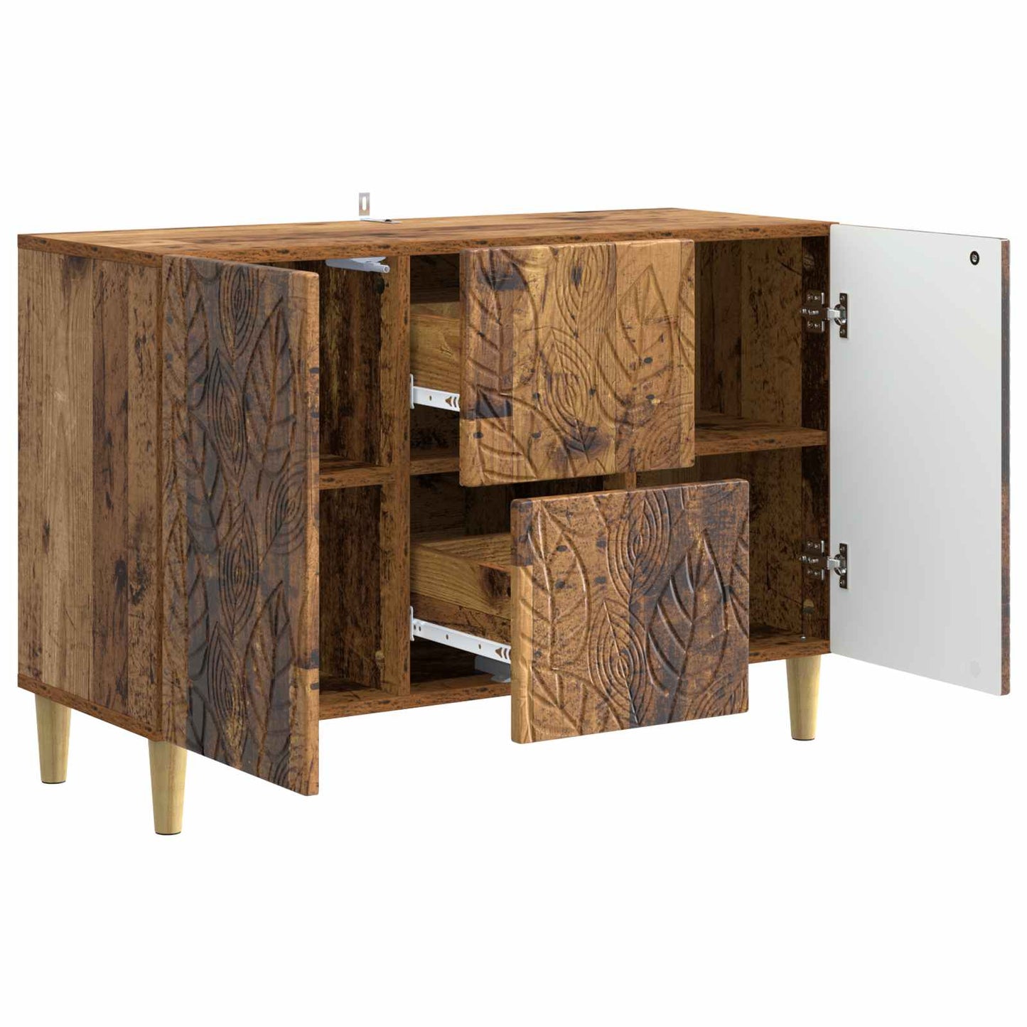 vidaXL Sideboard Old Wood 89 x 34.5 x 60 cm Engineered Wood