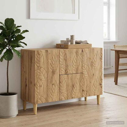 vidaXL Sideboard Artisan Oak 89 x 34.5 x 60 cm Engineered Wood