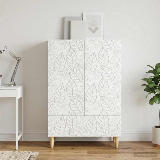 vidaXL Sideboard White 66 x 34.5 x 95 cm Engineered Wood