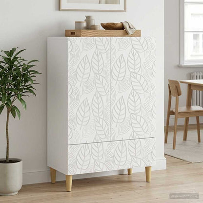 vidaXL Sideboard White 66 x 34.5 x 95 cm Engineered Wood