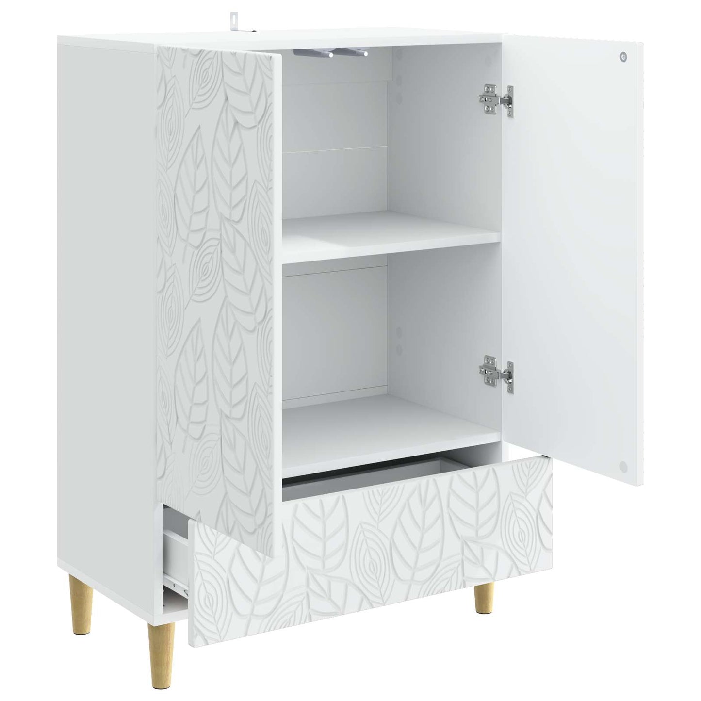 vidaXL Sideboard White 66 x 34.5 x 95 cm Engineered Wood