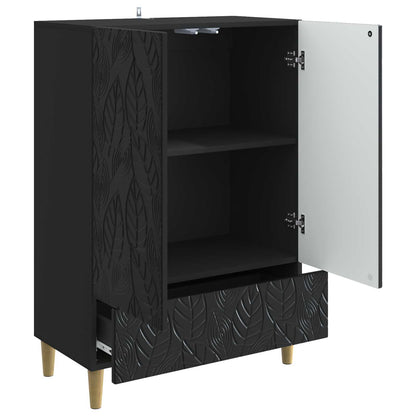 vidaXL Sideboard Black 66 x 34.5 x 95 cm Engineered Wood
