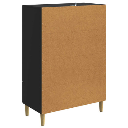 vidaXL Sideboard Black 66 x 34.5 x 95 cm Engineered Wood