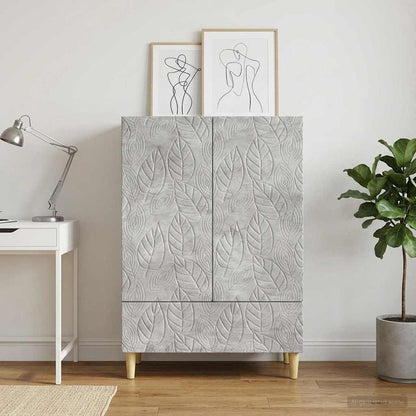 vidaXL Sideboard Concrete Grey 66 x 34.5 x 95 cm Engineered Wood