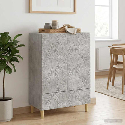 vidaXL Sideboard Concrete Grey 66 x 34.5 x 95 cm Engineered Wood
