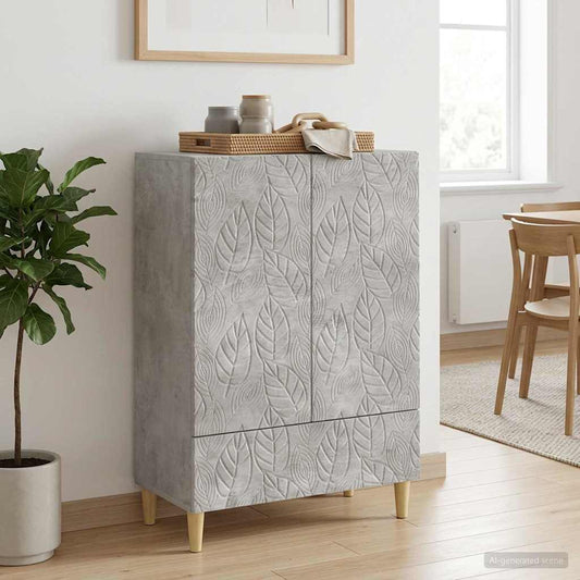 vidaXL Sideboard Concrete Grey 66 x 34.5 x 95 cm Engineered Wood