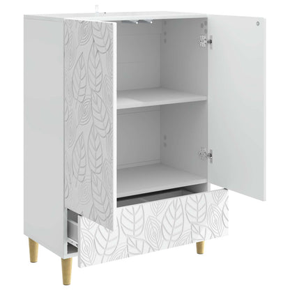 vidaXL Sideboard High Gloss White 66 x 34.5 x 95 cm Engineered Wood