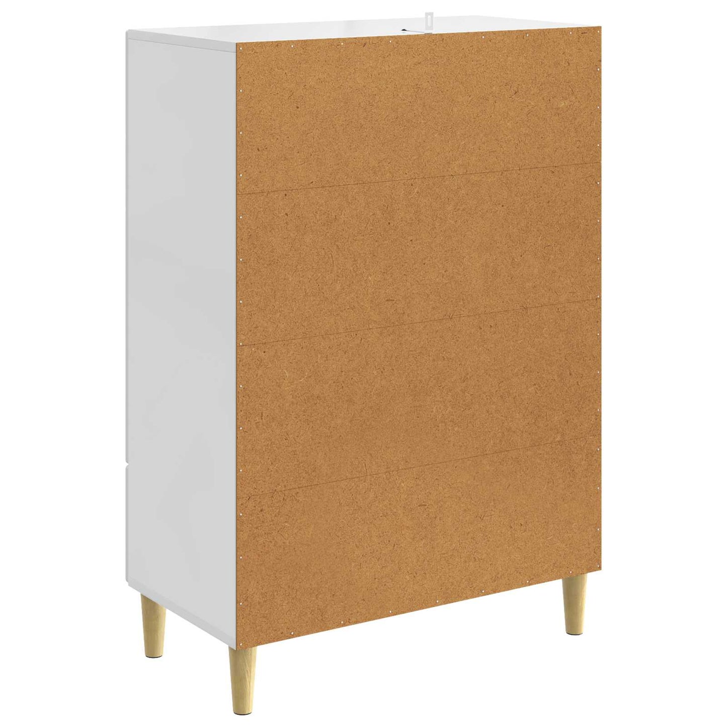 vidaXL Sideboard High Gloss White 66 x 34.5 x 95 cm Engineered Wood