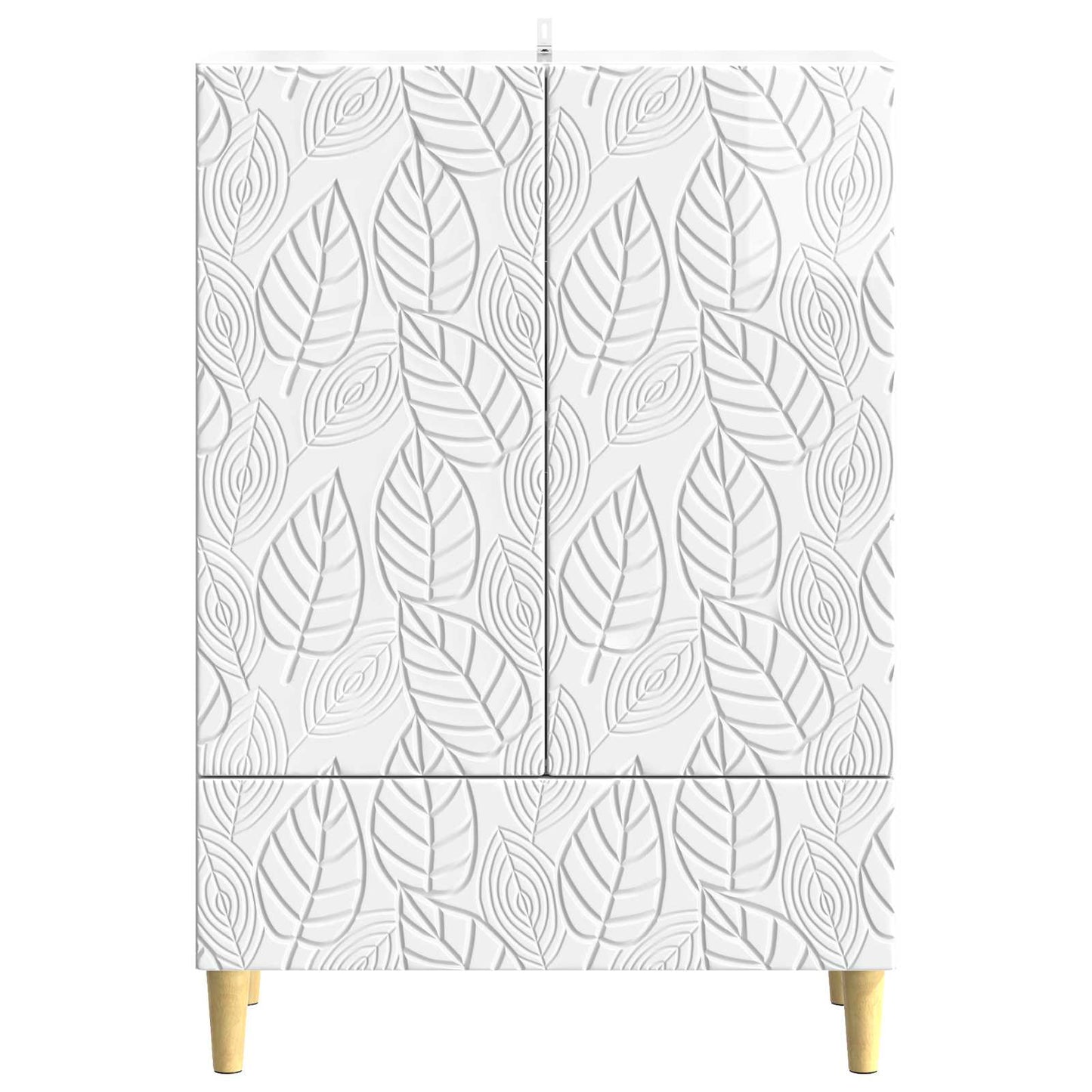vidaXL Sideboard High Gloss White 66 x 34.5 x 95 cm Engineered Wood