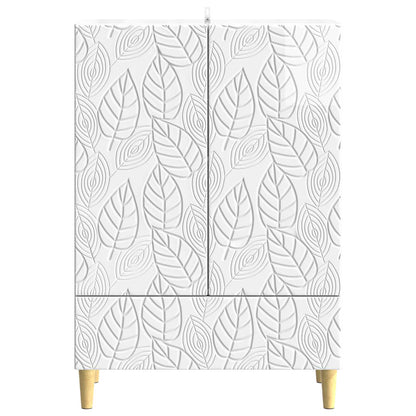 vidaXL Sideboard High Gloss White 66 x 34.5 x 95 cm Engineered Wood