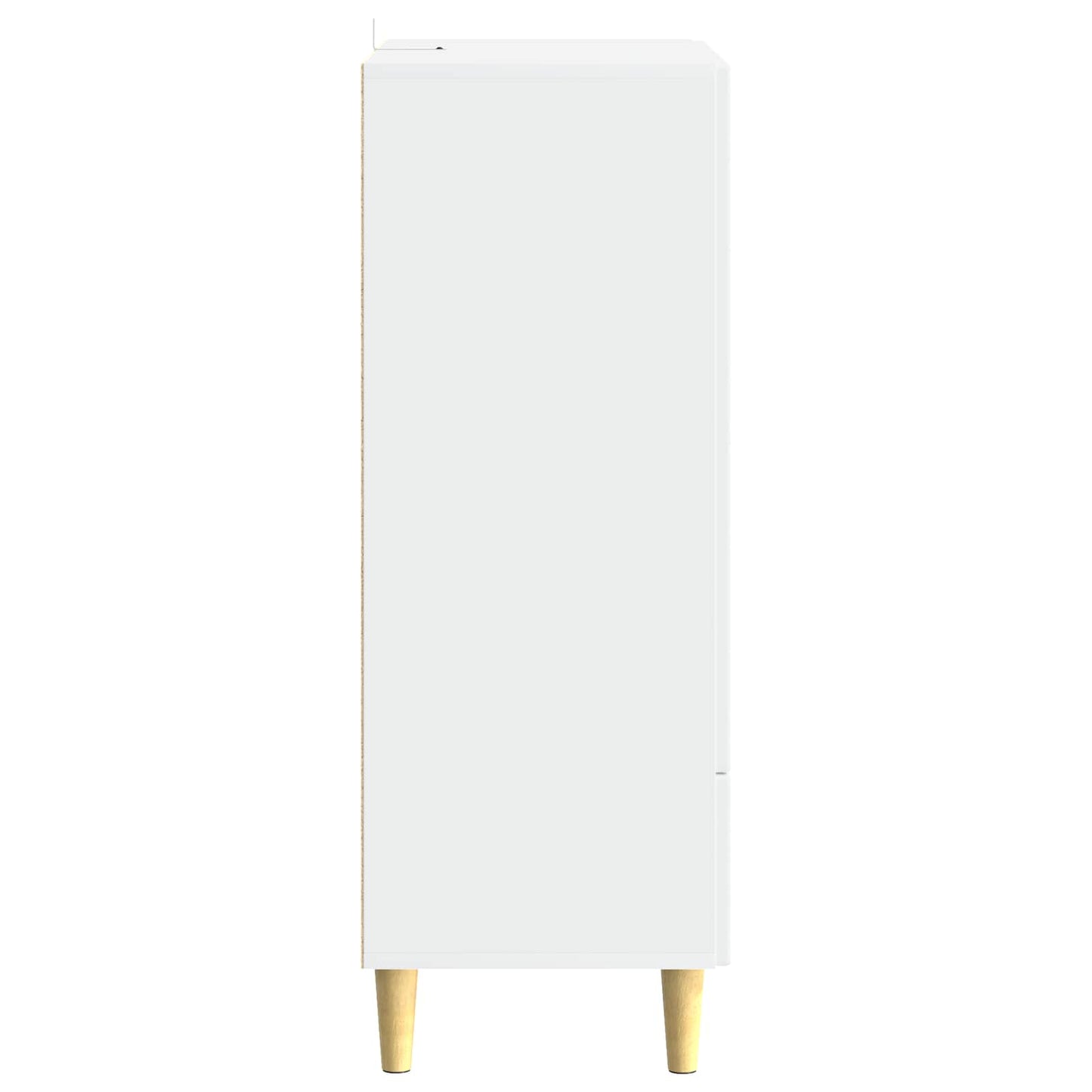 vidaXL Sideboard High Gloss White 66 x 34.5 x 95 cm Engineered Wood