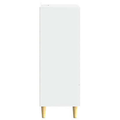 vidaXL Sideboard High Gloss White 66 x 34.5 x 95 cm Engineered Wood