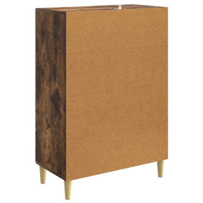 vidaXL Sideboard Smoked Oak 66 x 34.5 x 95 cm Engineered Wood