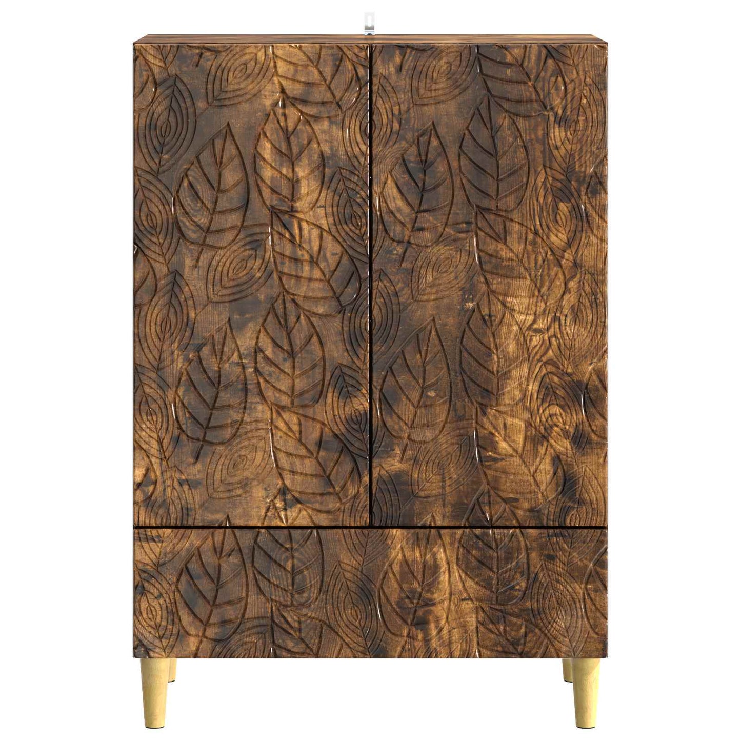 vidaXL Sideboard Smoked Oak 66 x 34.5 x 95 cm Engineered Wood