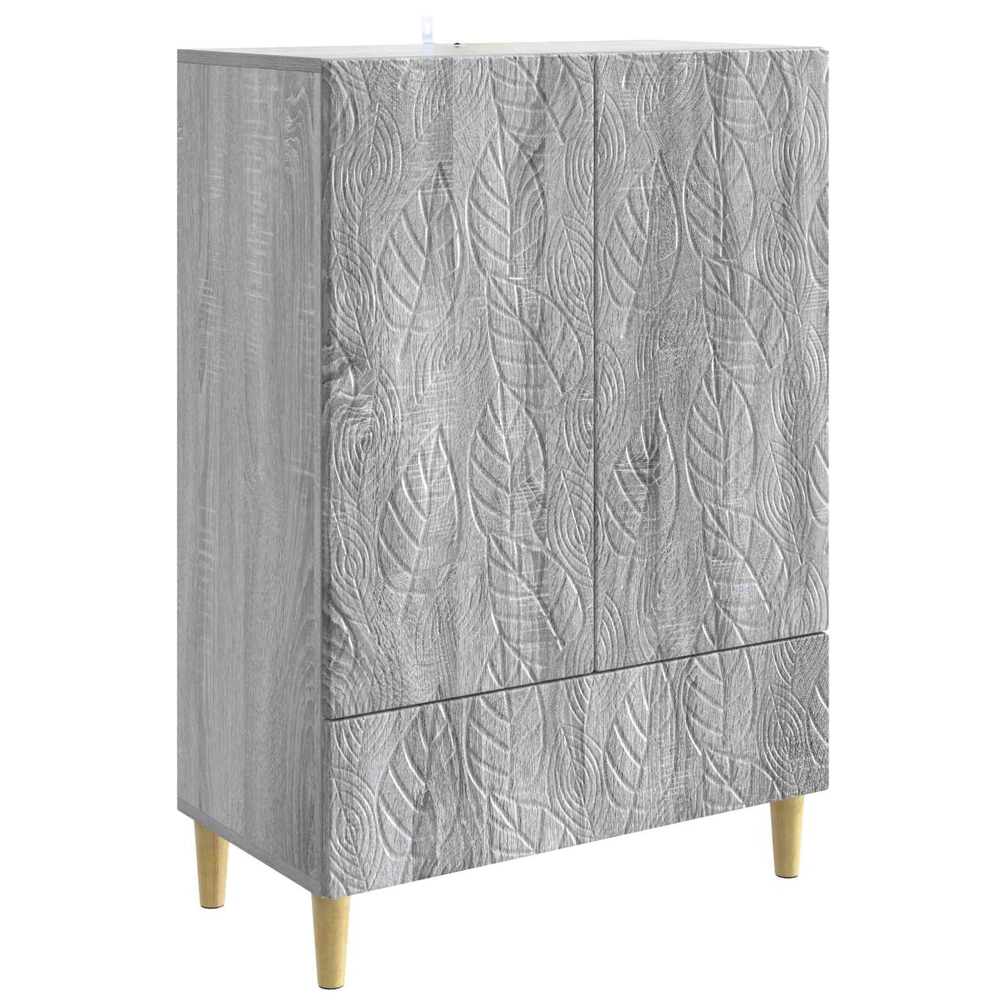 vidaXL Sideboard Grey Sonoma 66 x 34.5 x 95 cm Engineered Wood