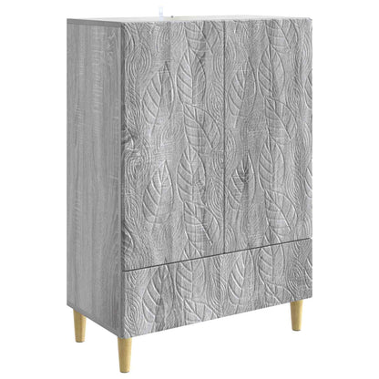vidaXL Sideboard Grey Sonoma 66 x 34.5 x 95 cm Engineered Wood