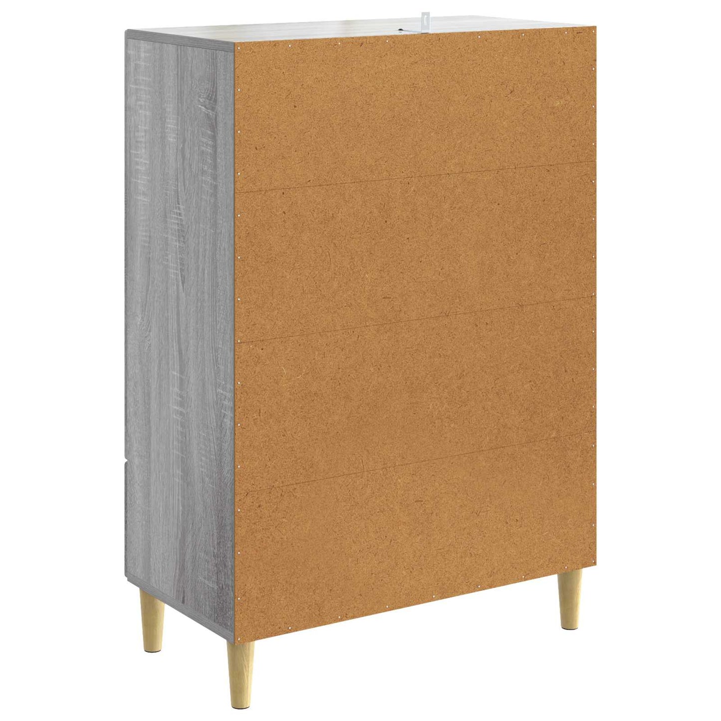 vidaXL Sideboard Grey Sonoma 66 x 34.5 x 95 cm Engineered Wood