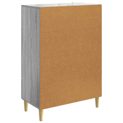 vidaXL Sideboard Grey Sonoma 66 x 34.5 x 95 cm Engineered Wood