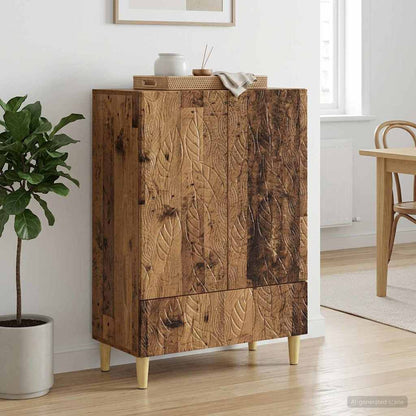 vidaXL Sideboard Old Wood 66 x 34.5 x 95 cm Engineered Wood