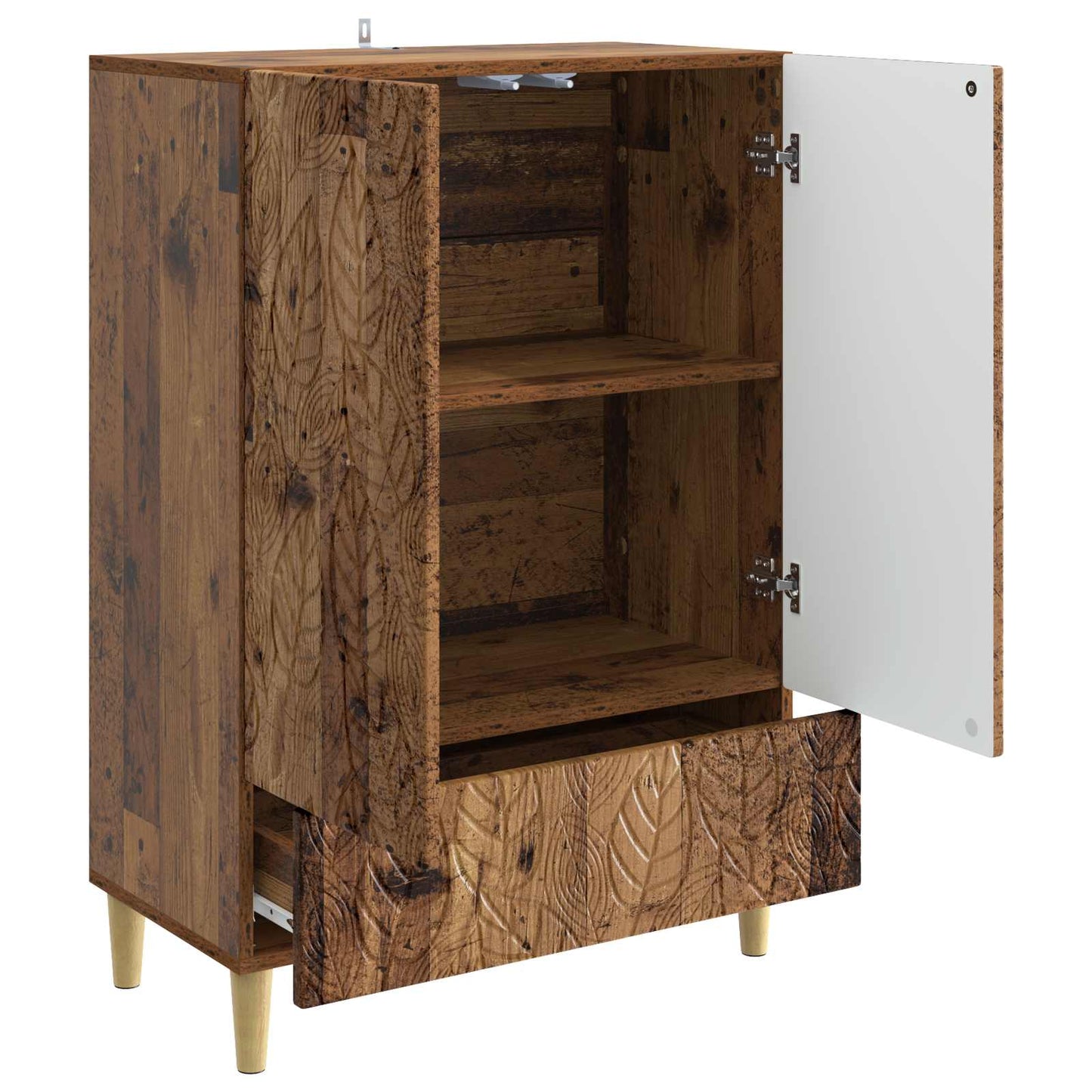 vidaXL Sideboard Old Wood 66 x 34.5 x 95 cm Engineered Wood