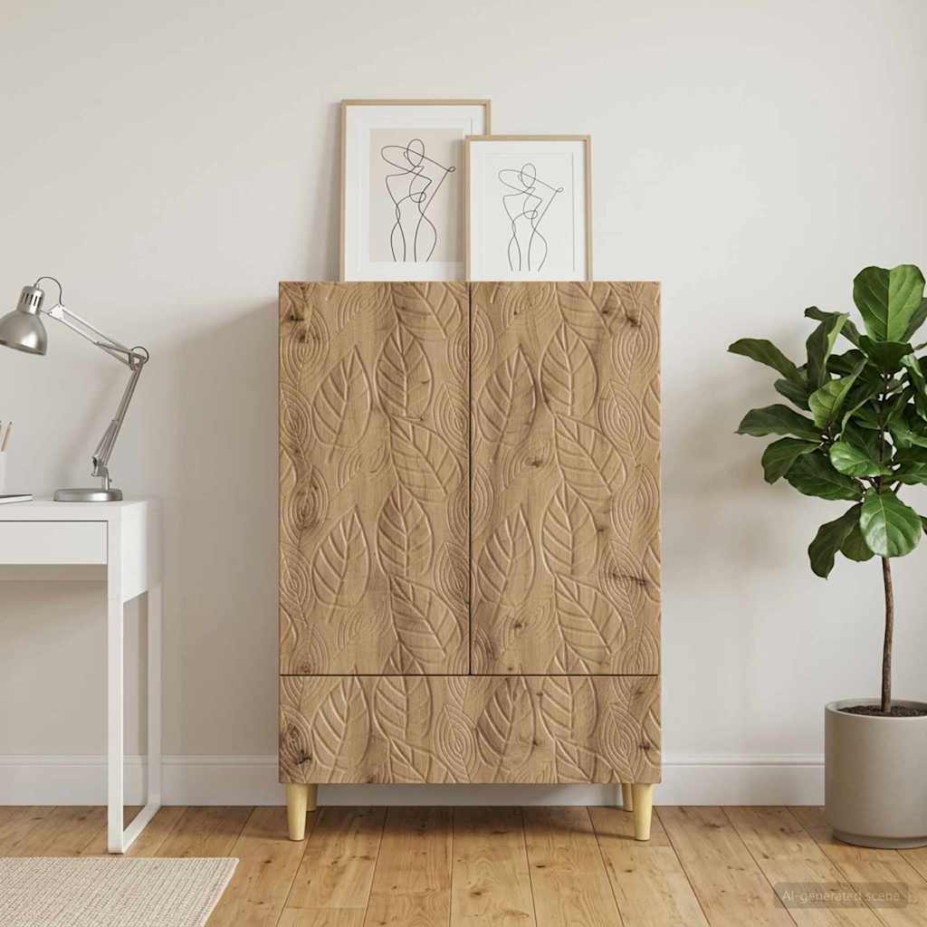 vidaXL Sideboard Artisan Oak 66 x 34.5 x 95 cm Engineered Wood