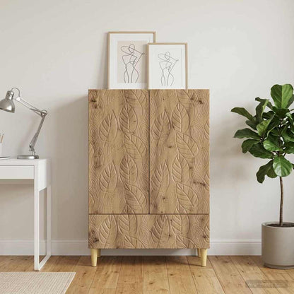 vidaXL Sideboard Artisan Oak 66 x 34.5 x 95 cm Engineered Wood