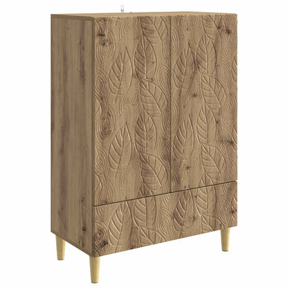 vidaXL Sideboard Artisan Oak 66 x 34.5 x 95 cm Engineered Wood