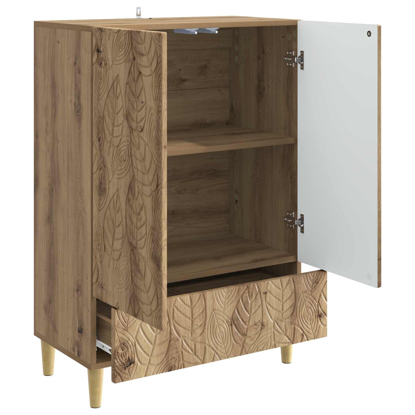 vidaXL Sideboard Artisan Oak 66 x 34.5 x 95 cm Engineered Wood