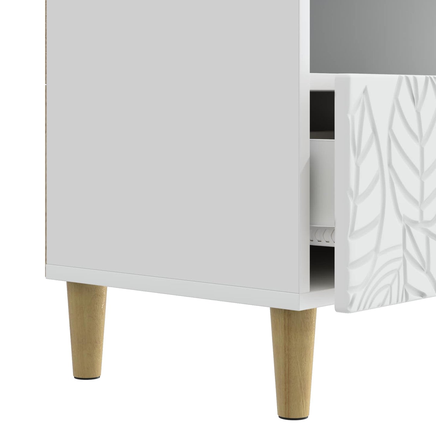 vidaXL TV Cabinet 102 x 34.5 x 50 cm White Engineered Wood