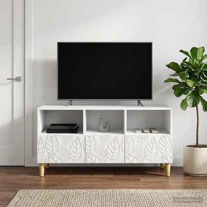 vidaXL TV Cabinet 102 x 34.5 x 50 cm White Engineered Wood