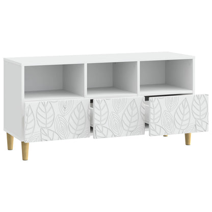 vidaXL TV Cabinet 102 x 34.5 x 50 cm White Engineered Wood