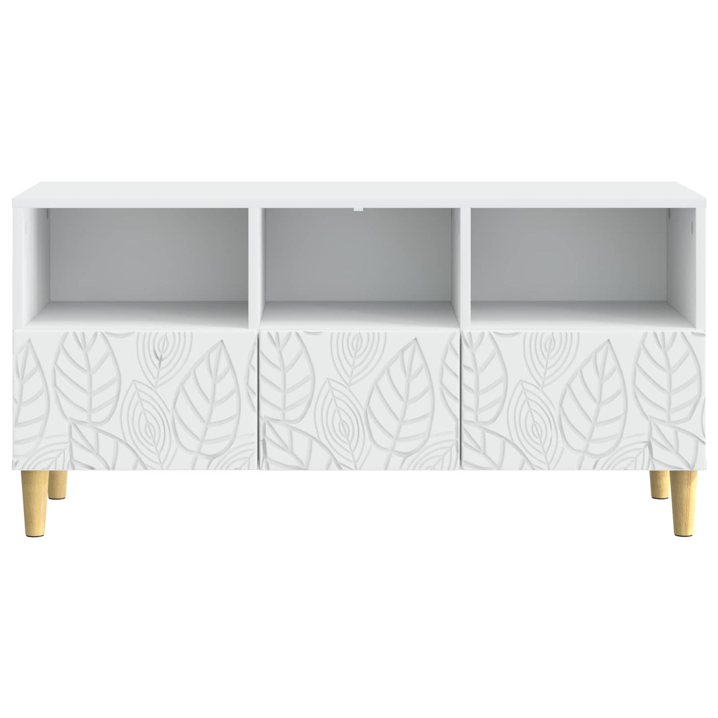 vidaXL TV Cabinet 102 x 34.5 x 50 cm White Engineered Wood