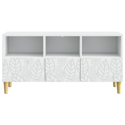 vidaXL TV Cabinet 102 x 34.5 x 50 cm White Engineered Wood
