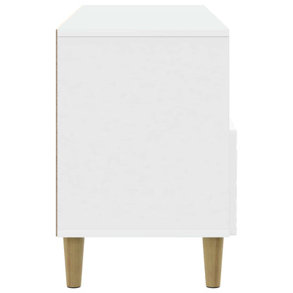vidaXL TV Cabinet 102 x 34.5 x 50 cm White Engineered Wood