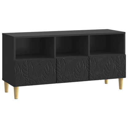 vidaXL TV Cabinet 102 x 34.5 x 50 cm Black Engineered Wood
