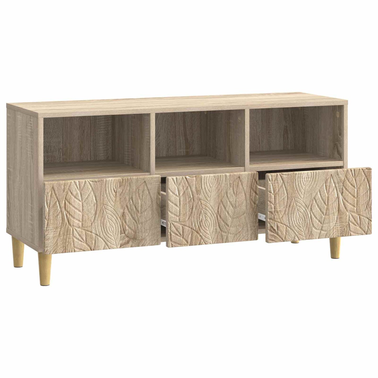 vidaXL TV Cabinet 102 x 34.5 x 50 cm Sonoma Oak Engineered Wood