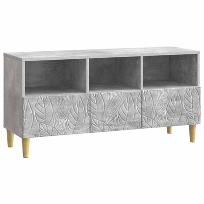 vidaXL TV Cabinet 102 x 34.5 x 50 cm Concrete Grey Engineered Wood