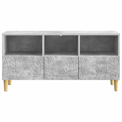 vidaXL TV Cabinet 102 x 34.5 x 50 cm Concrete Grey Engineered Wood