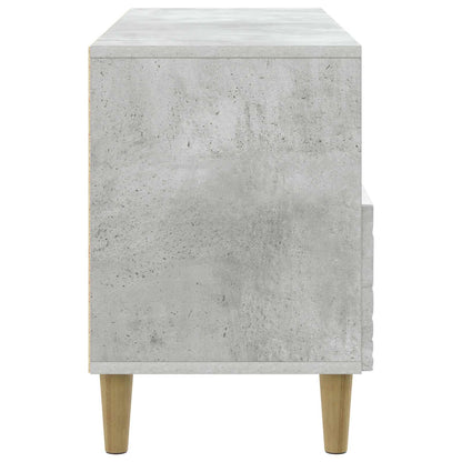 vidaXL TV Cabinet 102 x 34.5 x 50 cm Concrete Grey Engineered Wood