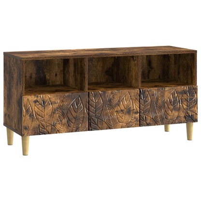 vidaXL TV Cabinet 102 x 34.5 x 50 cm Smoked Oak Engineered Wood