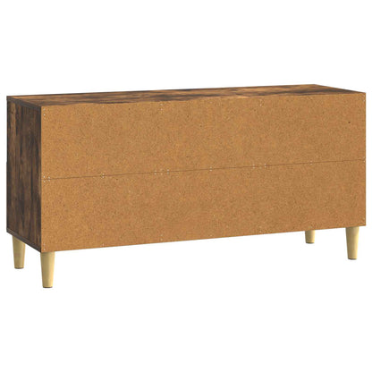 vidaXL TV Cabinet 102 x 34.5 x 50 cm Smoked Oak Engineered Wood