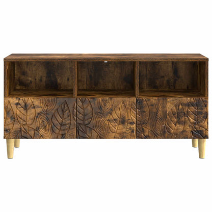 vidaXL TV Cabinet 102 x 34.5 x 50 cm Smoked Oak Engineered Wood