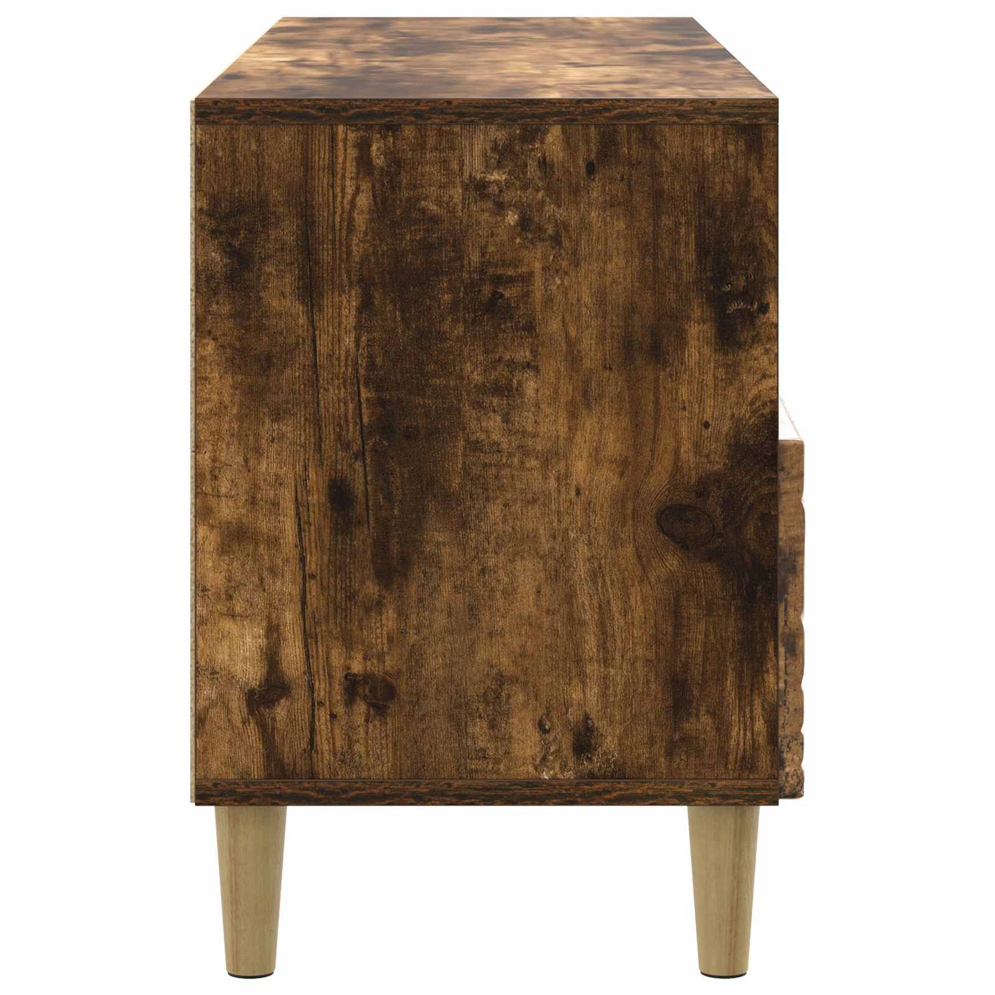 vidaXL TV Cabinet 102 x 34.5 x 50 cm Smoked Oak Engineered Wood