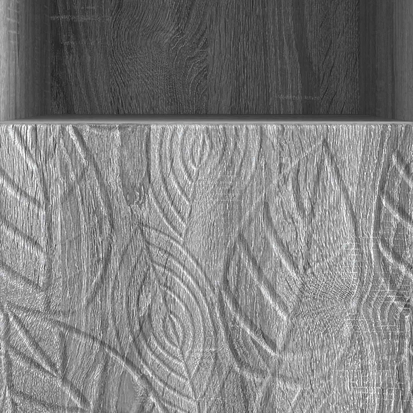 vidaXL TV Cabinet 102 x 34.5 x 50 cm Grey Sonoma Engineered Wood