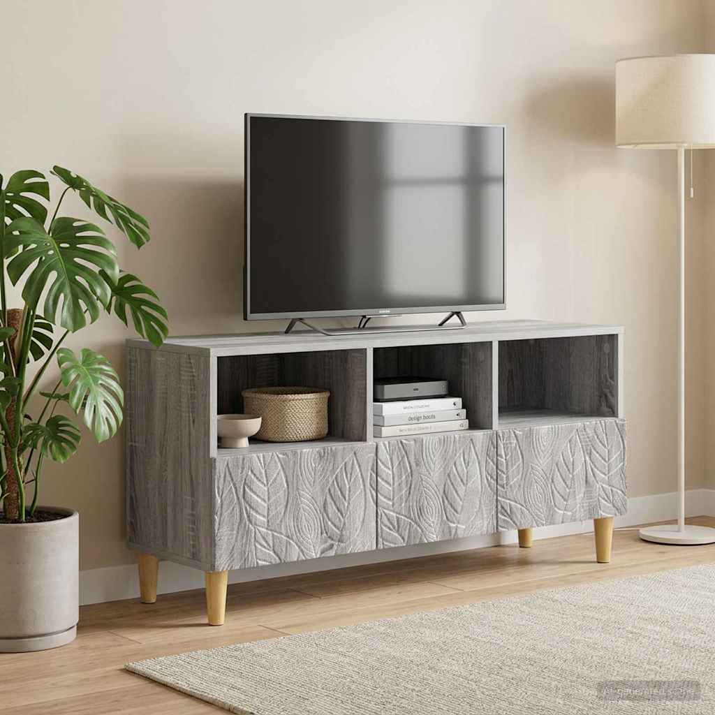 vidaXL TV Cabinet 102 x 34.5 x 50 cm Grey Sonoma Engineered Wood
