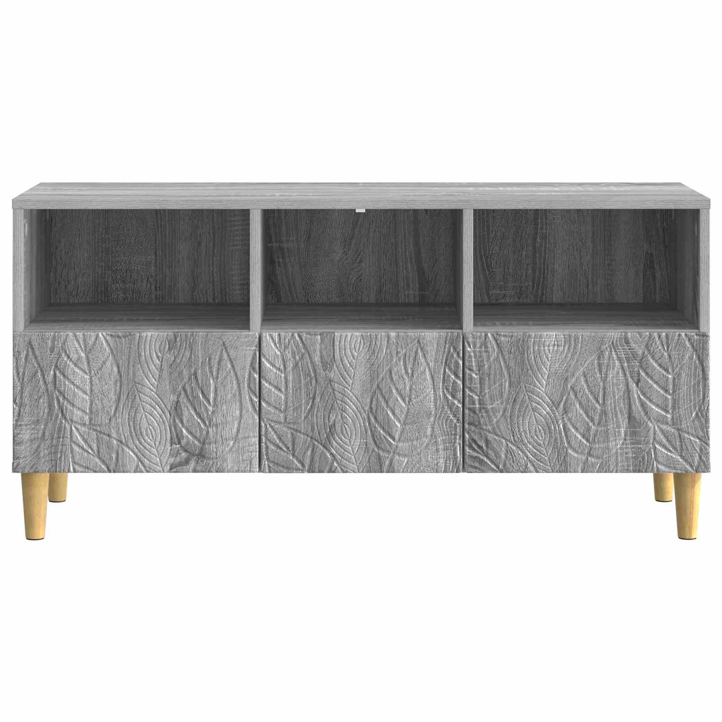 vidaXL TV Cabinet 102 x 34.5 x 50 cm Grey Sonoma Engineered Wood