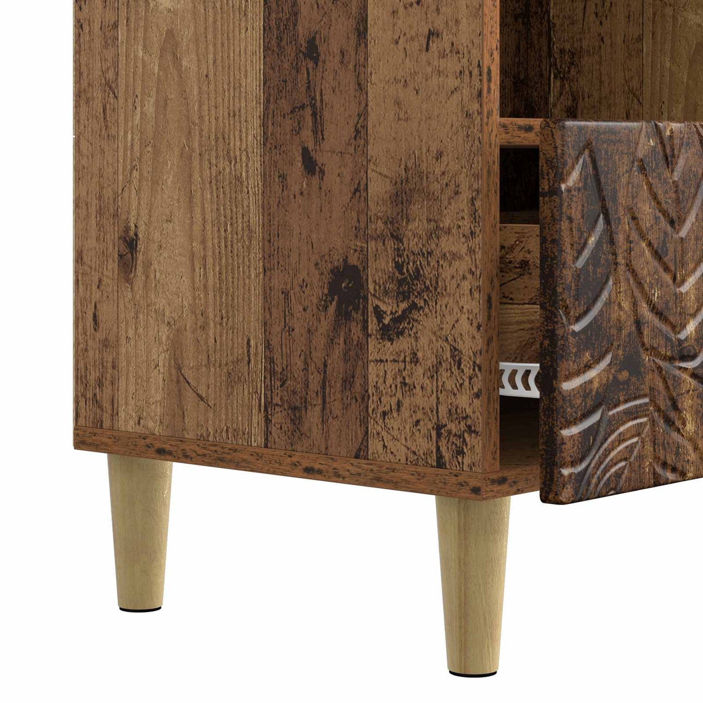 vidaXL TV Cabinet 102 x 34.5 x 50 cm Old Wood Engineered Wood