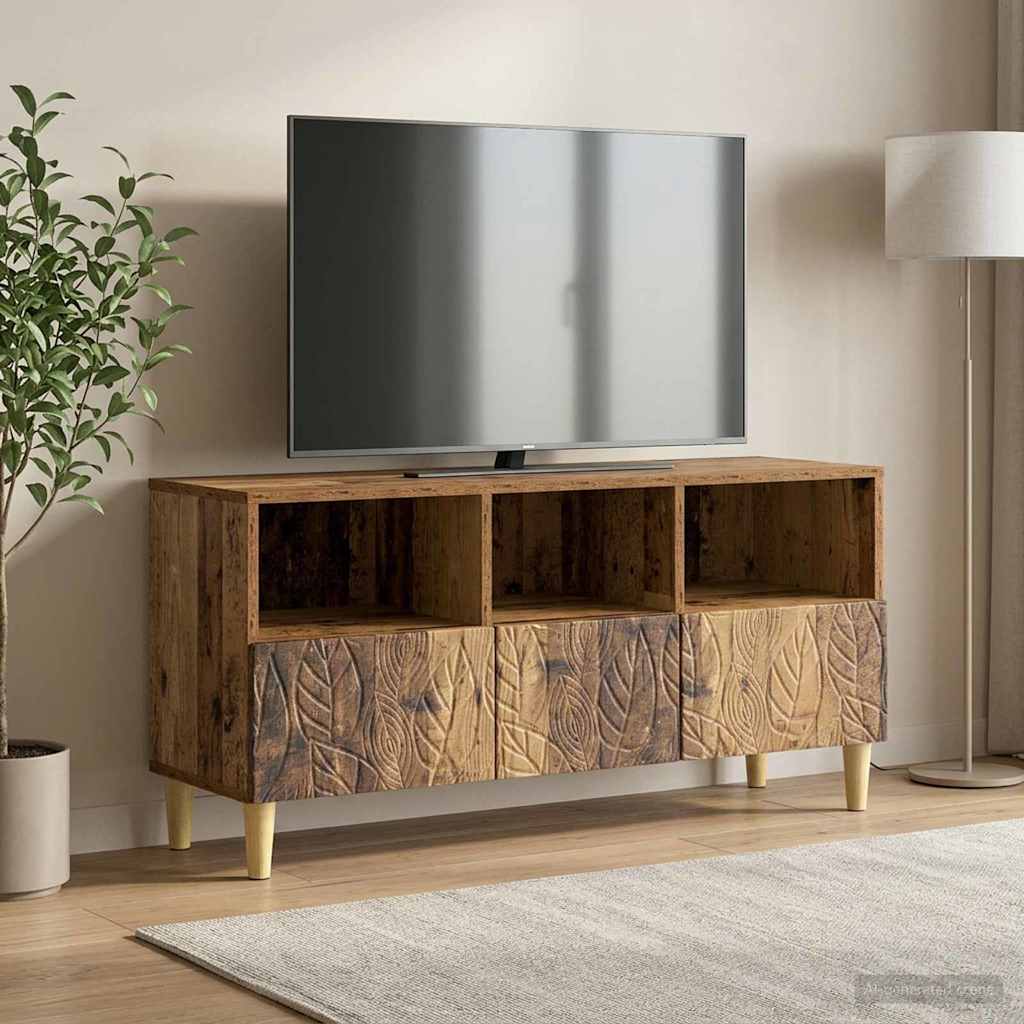 vidaXL TV Cabinet 102 x 34.5 x 50 cm Old Wood Engineered Wood